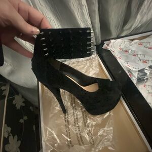 Luichiny Black Women's Heels
